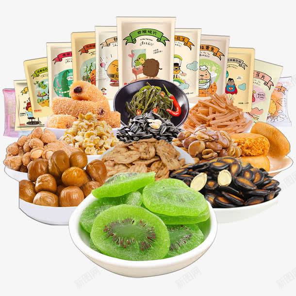 不同种类的零食 创意素材 休闲食品素材