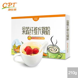 康比特果蔬纤维代餐粉10g 21袋 盒 苹果味 甜橙味 可选 苹果味