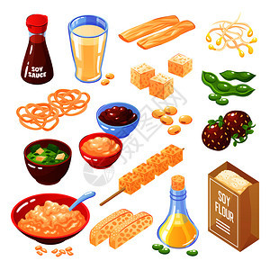 大豆插画